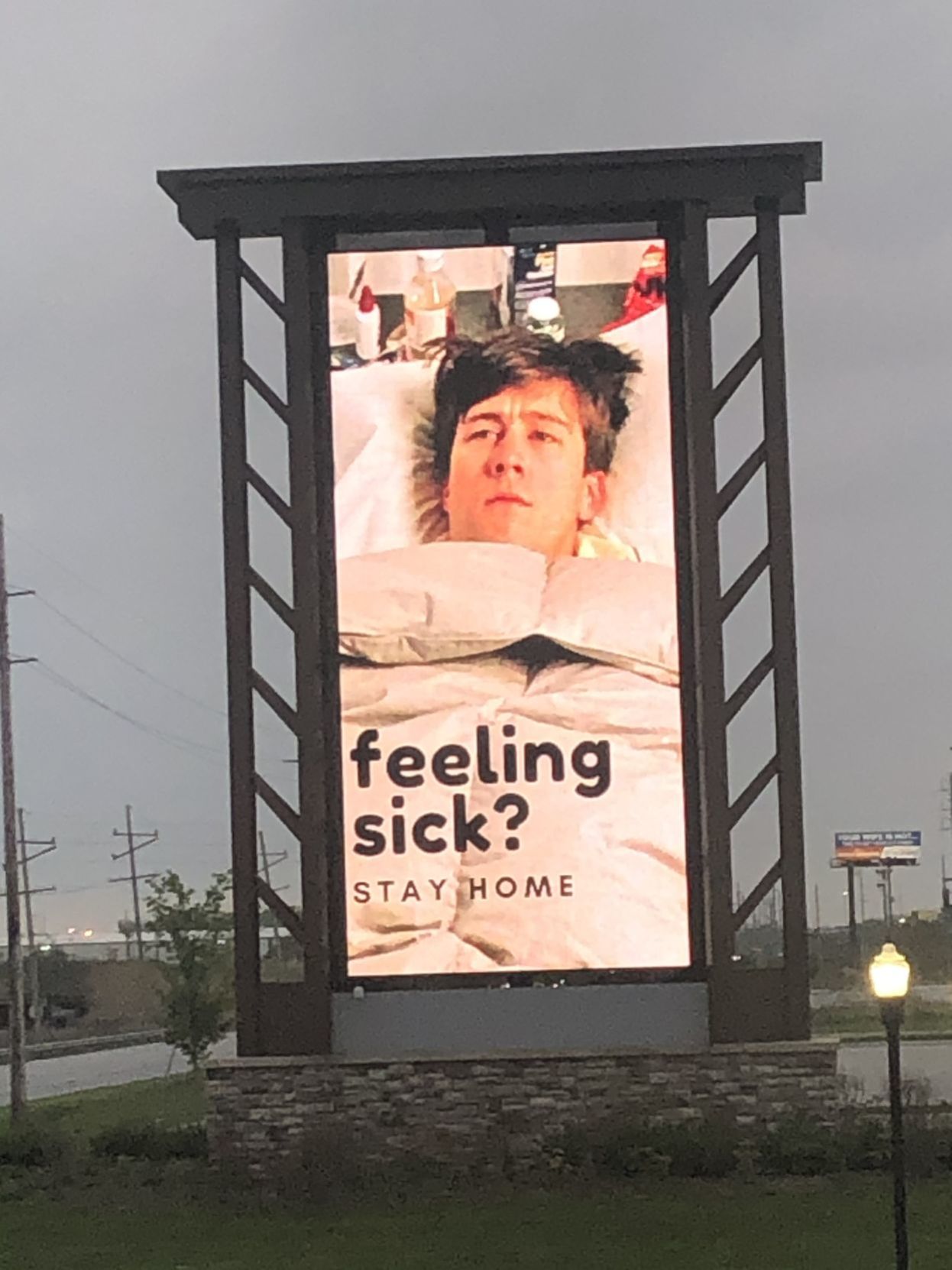 Feeling sick? Stay home